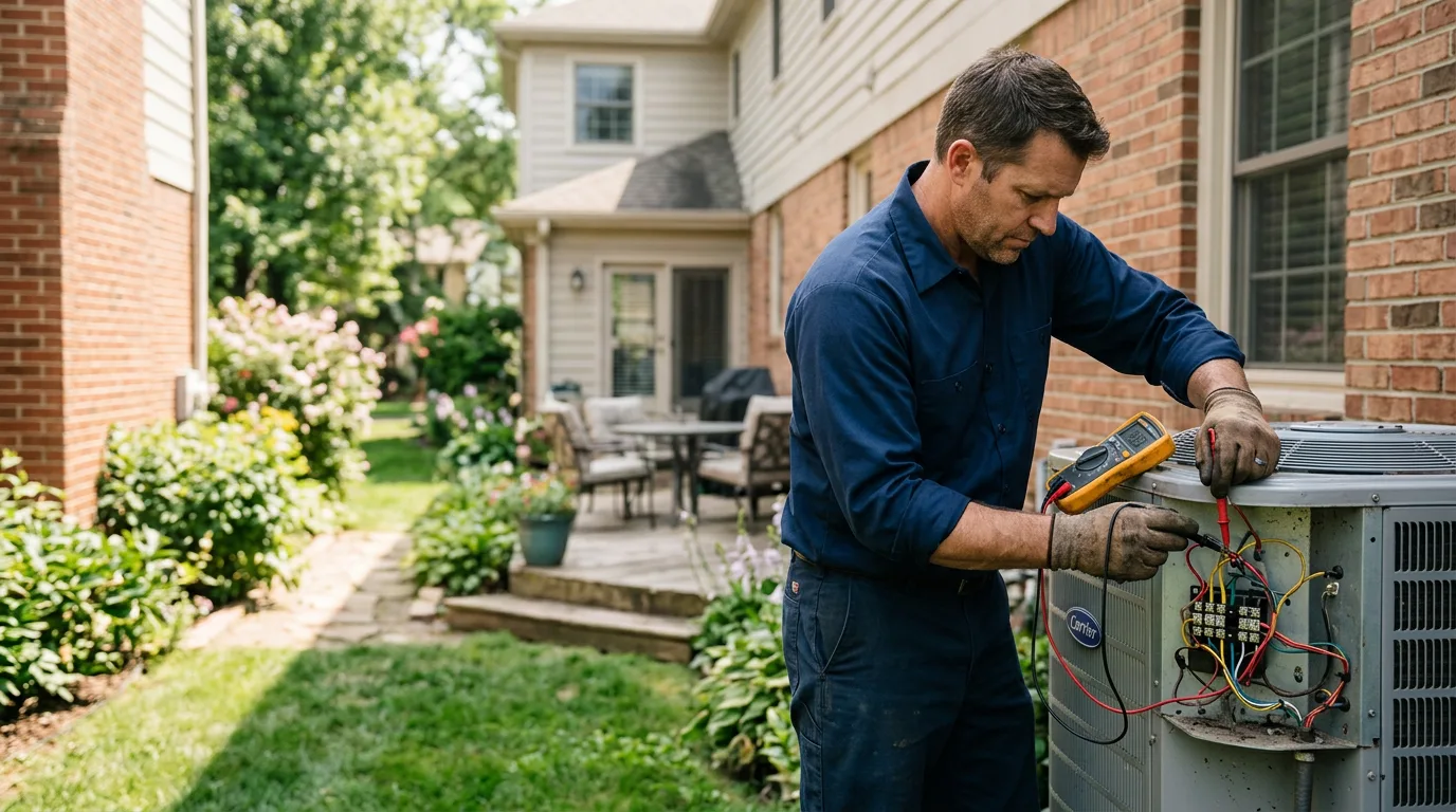 HVAC technician working near Middlebury Center, PA